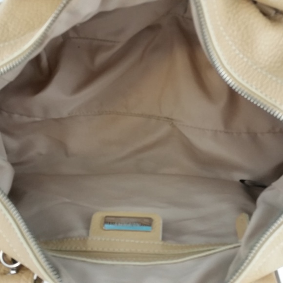 Alfani Tan Pebble Leather Shoulder Bag Hobo - Picture 6 of 7